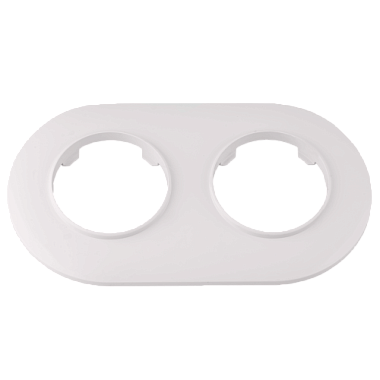 Рамка 2-постовая круглая Bylectrica Прованс перламутр