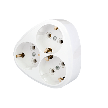 Тройник-евро треугольник 16А 250B Bylectrica