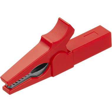 Зажим "крокодил"  15А 55мм (10шт красн/упак) Онлайт 90 186