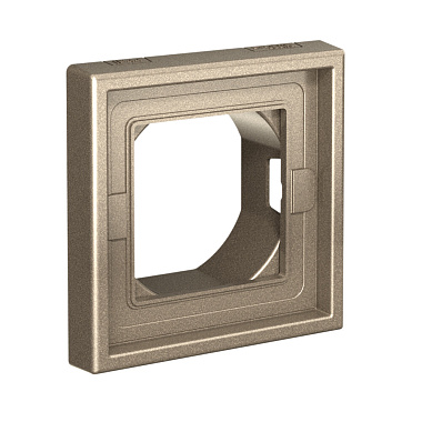 Рамка 1-постовая IP44 SE ArtGallery Aqua шампань