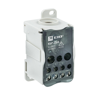 Блок распределительный 250A КБР на DIN-рейку и монтажную панель EKF