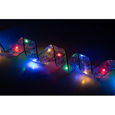 Гирлянда Нить Лента 3м мультиколор 220В IP20 60 светодиодов ЭРА Б0060424