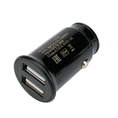 Зарядное устройство автомобильное 2 порта USB 12Вт Cablexpert