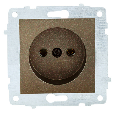 Розетка 1 СП 16А механизм Ovivo мокко