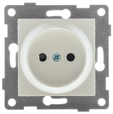 Розетка 1 СП 16А механизм Gusi Electric Ugra жемчуг