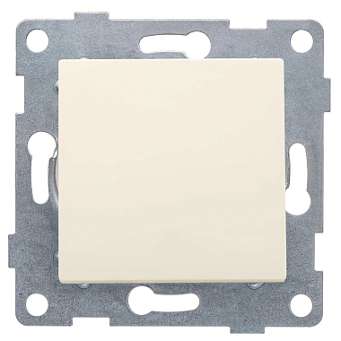 Выключатель 1 СП 10А с самовозв. механизм Gusi Electric Ugra бежевый