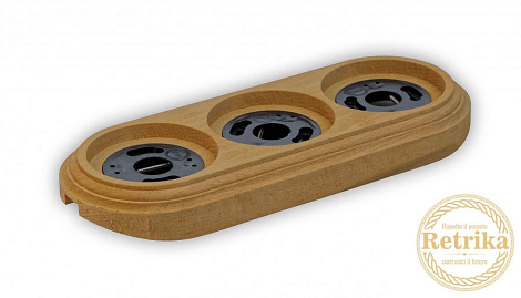 Рамка 3-постовая на бревно 240мм Retrika "Сосна"