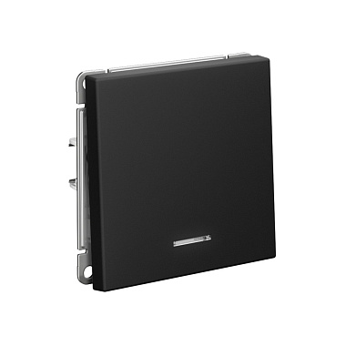 Выключатель 1 СП 10АХ с подсв. сх.1а механизм безвинт. зажим SE ArtGallery карбон