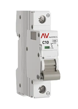 Автоматический выключатель 1P  10A (C) 6,0kA AV-6 DC EKF Averes