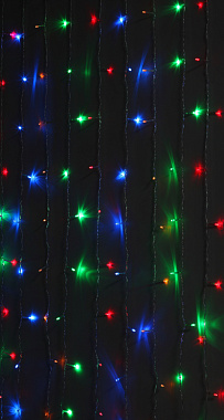 Гирлянда Дождь/Занавес 1,8*1,5м мультиколор 8 реж. 220В IP20 156 светодиодов ЭРА Б0041900