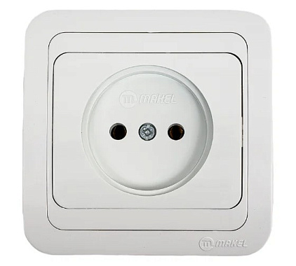 Розетка 1 СП 16А Makel Mimoza белый