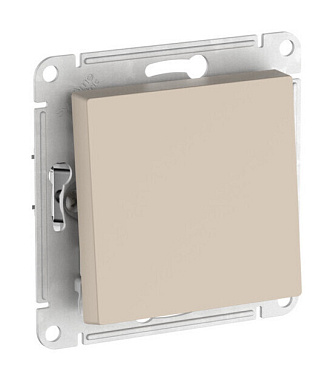 Переключатель 1 СП 10АХ сх.6 механизм безвинт. зажим SE AtlasDesign песочный