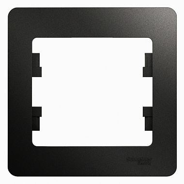 Рамка 1-постовая SE Glossa антрацит