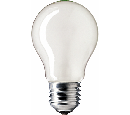 Лампа накаливания Е27 40Вт 230В A55 FR матовая Philips