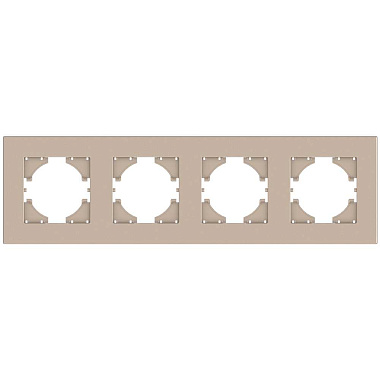 Рамка 4-постовая Gusi Electric City2.0 шампань