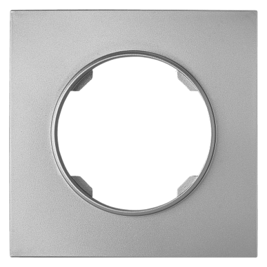 Рамка 1-постовая квадратная Bylectrica Прованс серебро