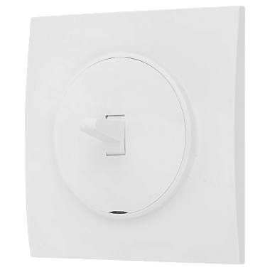 Выключатель 1 СП 10А квадратный Bylectrica Прованс белый