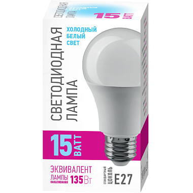 Лампа светодиодная Е27  15Вт 4000К 176-264В груша ОНЛАЙТ PROMO 82 921