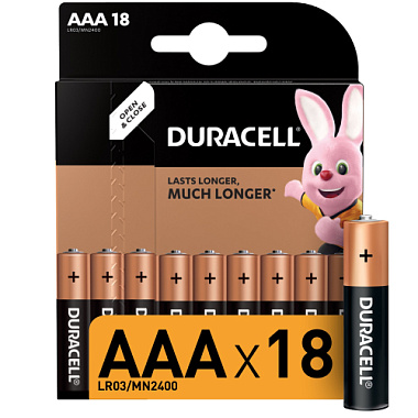 Элемент питания Duracell LR03-18BL BASIC Б0014449