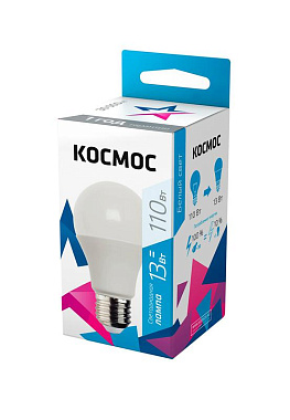 Лампа светодиодная Е27  13Вт 4500К 220В груша А60 Космос