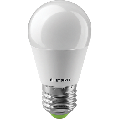 Лампа светодиодная Е27  10Вт 2700К 220-240В шар Онлайт 61 968
