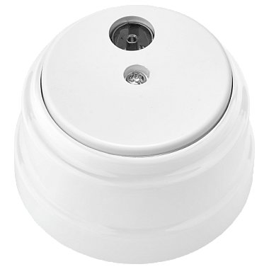 Розетка 1 ОП TV Bylectrica Ретро белый