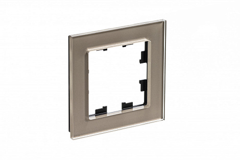 Рамка 1-постовая орг. стекло SE AtlasDesign Nature шампань