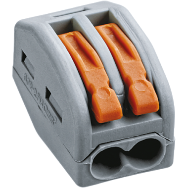 Зажим безвинтовой 2х(0,08-2,5) с рычагами 222-412 (50шт/упак) Navigator 71 289