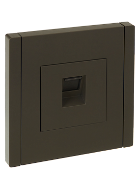 Розетка 1 СП комп. RJ45 кат.5e IEK FP332 Forte&Piano серый