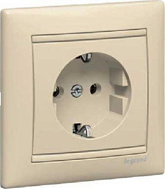 Евророзетка 1 СП 16А Legrand Valena слоновая кость