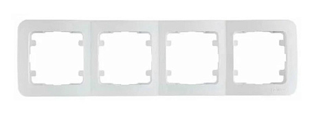 Рамка 4-постовая Makel Lillium белый