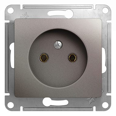Розетка 1 СП 16А механизм SE Glossa платина