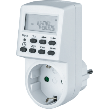 Розетка с таймером недельная электронная 16A IP20 Navigator 61 555