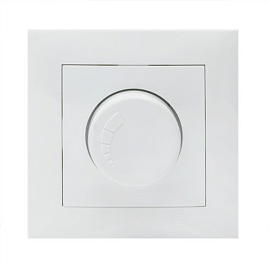 Светорегулятор 1 СП 600Вт поворотный (диммер) EKF Валенсия белый