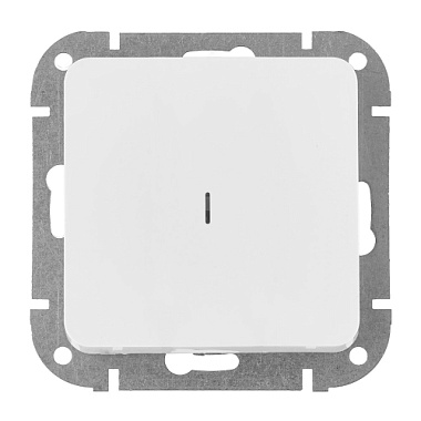 Выключатель 1 СП 10А с подсв. механизм Bylectrica Astrum белый