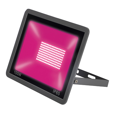 Прожектор светодиодный для растений черный TM Uniel