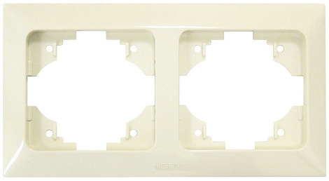 Рамка 2-постовая гориз. Ne-ad Aras крем