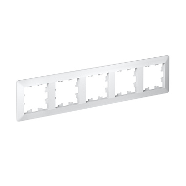 Рамка 5-постовая SE AtlasDesign Air белый/дымчатый белый