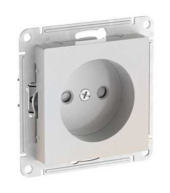 Розетка 1 СП 16А с з/шт механизм безвинт. зажим SE AtlasDesign жемчуг