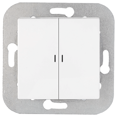 Выключатель 2 СП 10А с подсв. механизм Bylectrica Уют белый