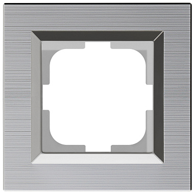 Рамка 1-постовая Ovivo Quantum серебро