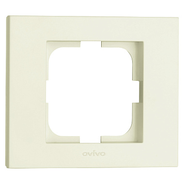 Рамка 1-постовая Ovivo Grano крем