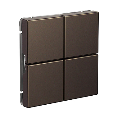 Выключатель 4 СП 10А сх.1 сценарный ArtGallery мокко