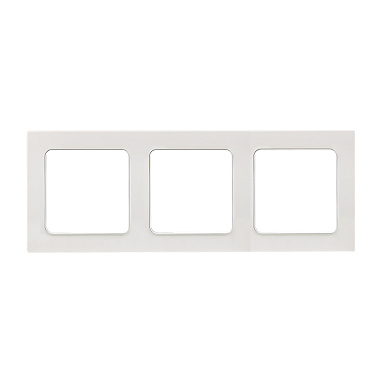 Рамка 3-постовая EKF Стокгольм белая