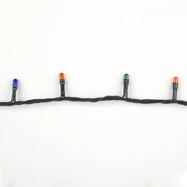 Гирлянда с контроллером 25м 500 миниламп накаливания разноцветный свет провод зеленый ТМ Uniel