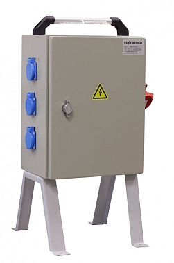 Щит механизации ЩМ- РУСП- 40-3х1П-1х3П-IP54 (ВВ- 40А с 1 УЗО, 3 роз. 1Р+N+РЕ 16А, 1 роз. 3Р+N+PE 32A)