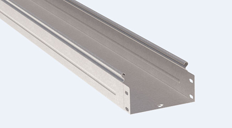 Лоток неперфорированный металлический 100х500х3000-1,0мм EKF