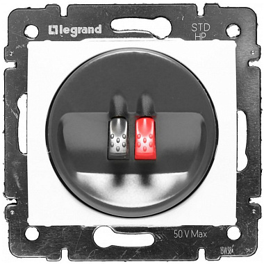 Розетка 1 СП аудио механизм Legrand Valena белая