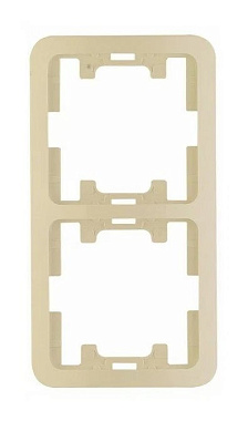 Рамка 2-постовая Makel Mimoza кремовый