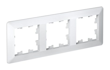 Рамка 3-постовая SE AtlasDesign Air белый/дымчатый белый